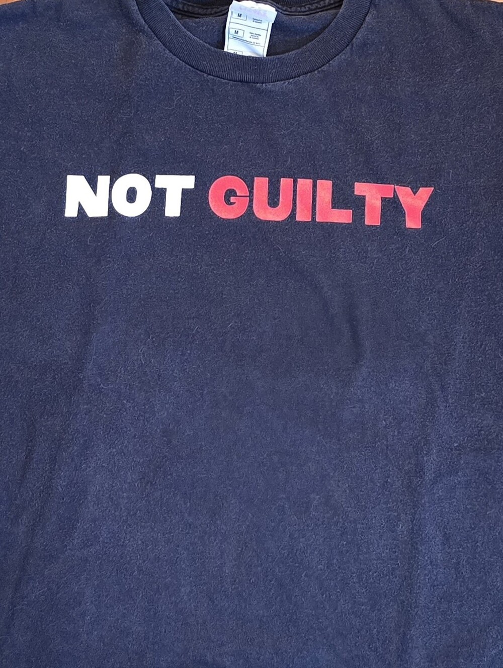 Fruit of the Loom Black "NOT GUILTY" Chicago Short Sleeve Tee